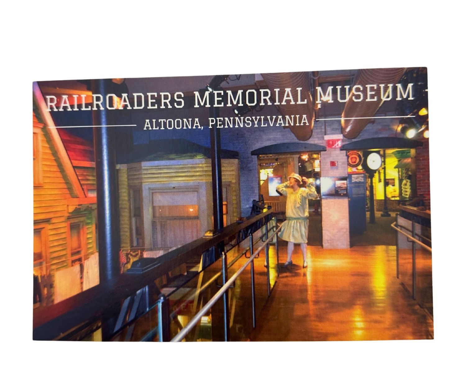 Railroaders Memorial Museum Bridge Postcard