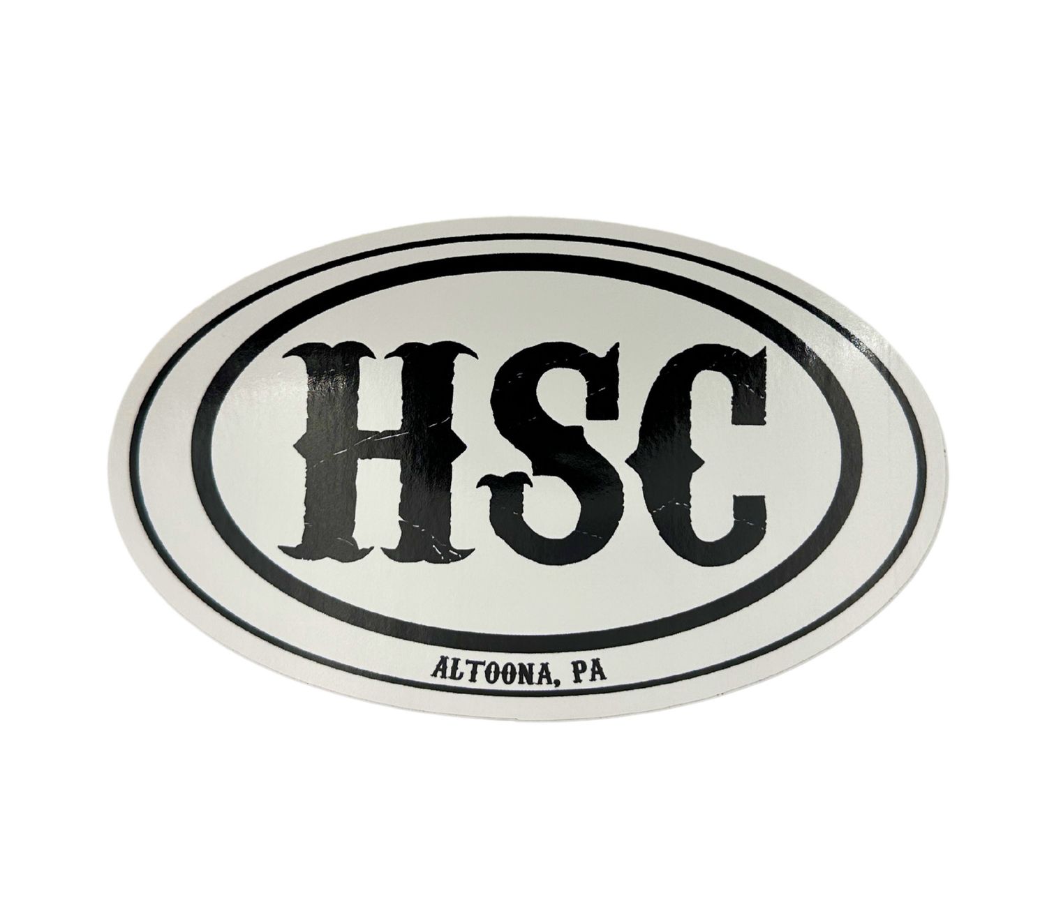 Horseshoe Curve Oval Sticker