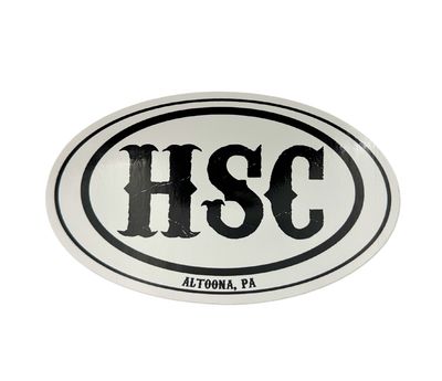 Horseshoe Curve Oval Sticker