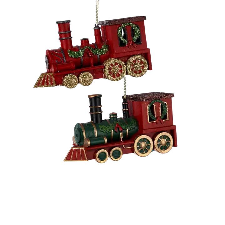 4.7&quot; Plastic Train Ornament