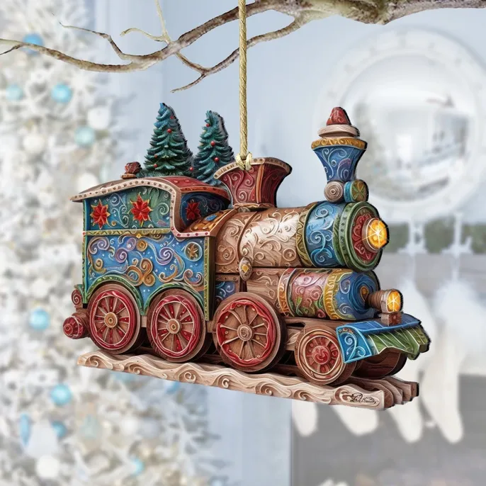 Handcrafted Wood Christmas Ornaments