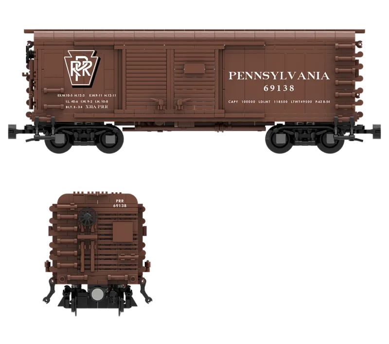 X31B 4-Door Box Car PRR Circle Keystone #61802 Blt 5-36