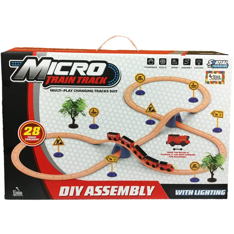 Micro Train Tracks DIY Assembly Set (28 Track Pcs.)
