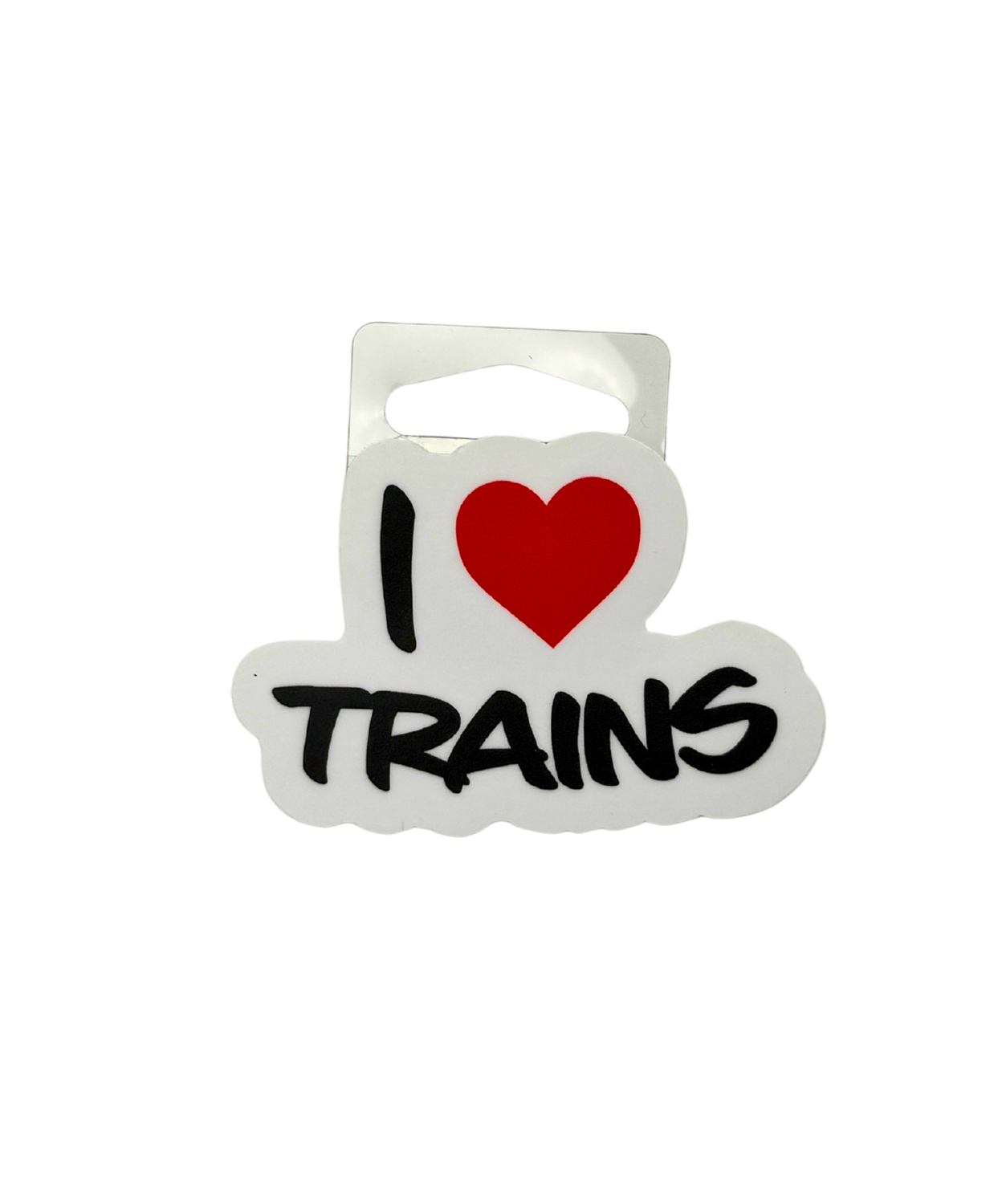 I Love Trains Decal
