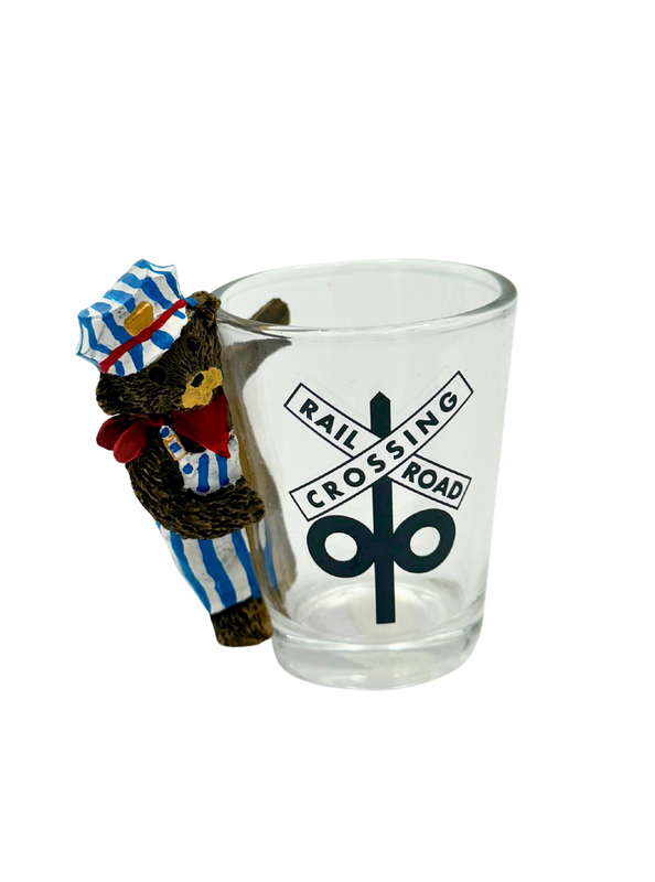 Engineer Bear Shot Glass