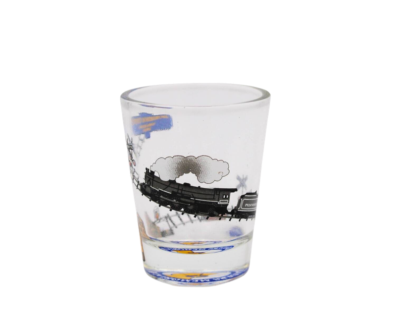 Horseshoe Curve Spiral Train Shot Glass