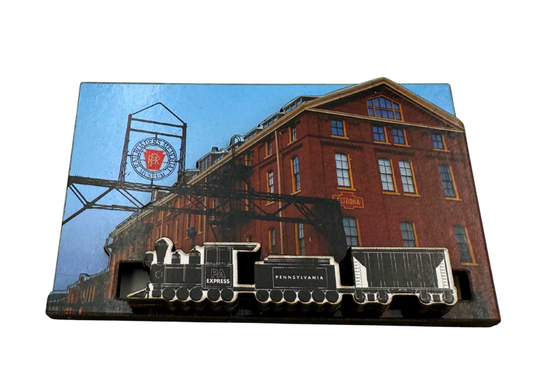Railroaders Memorial Museum Moving Train Magnet