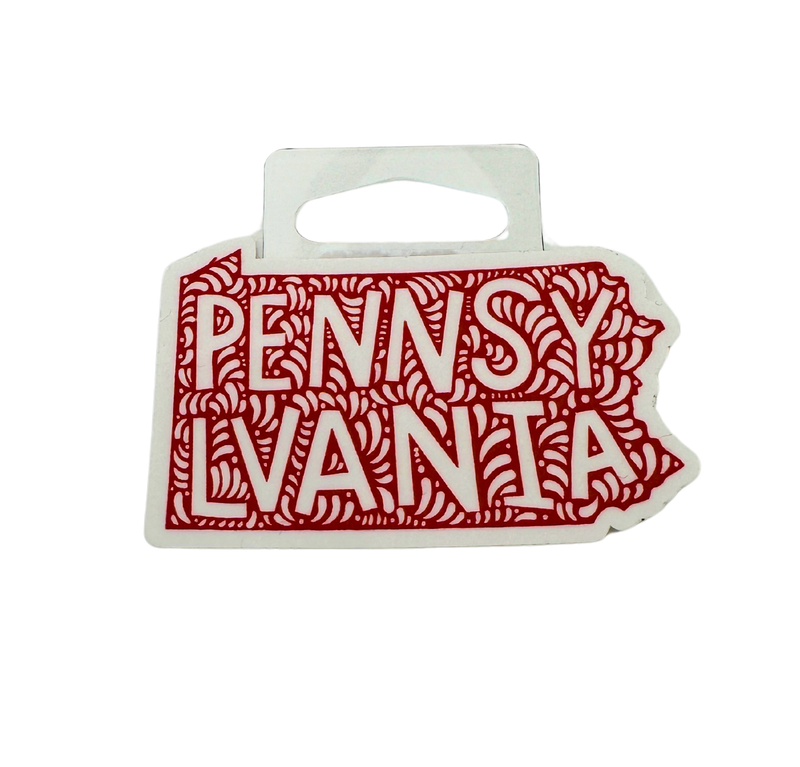 Pennsylvania Sticker (Red)