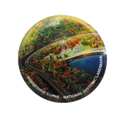 Horseshoe Curve Aerial Photo Button