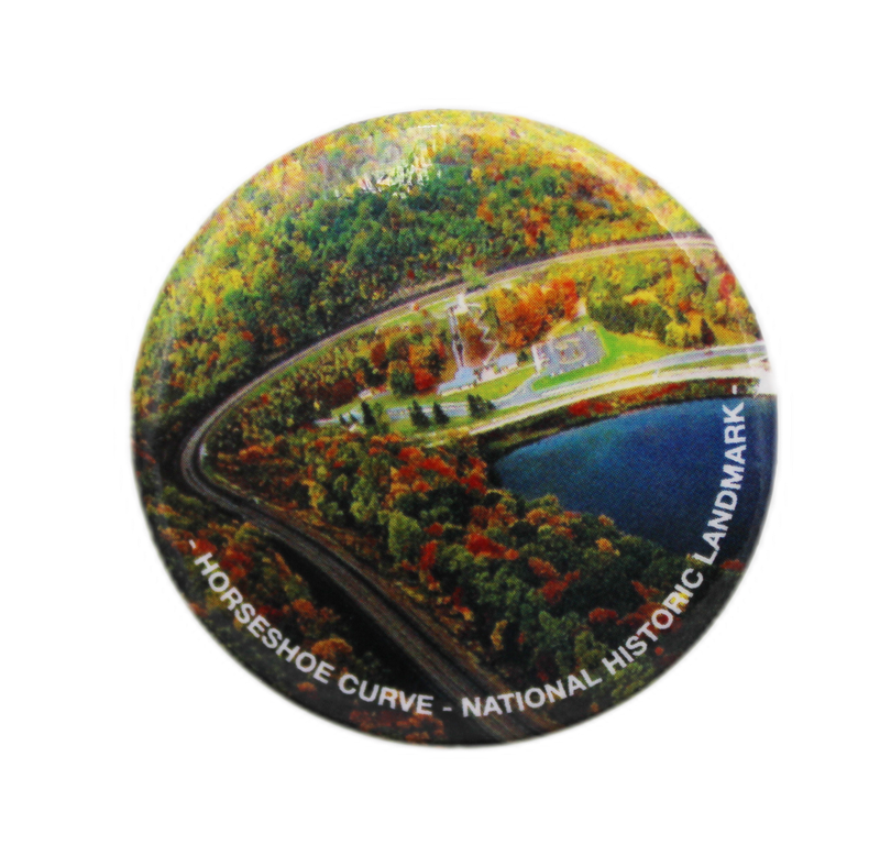 Horseshoe Curve Aerial Photo Button