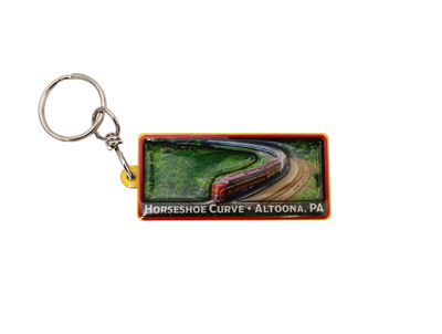 Horseshoe Curve Aerial Keychain