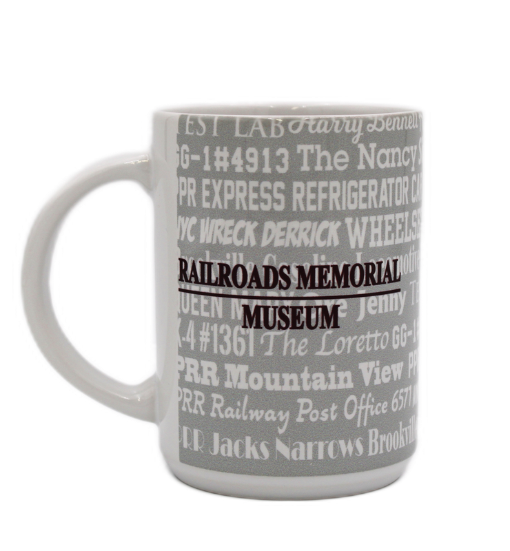 Railroaders Memorial Museum Word Mug