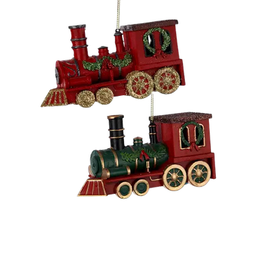 4.7" Plastic Train Ornament