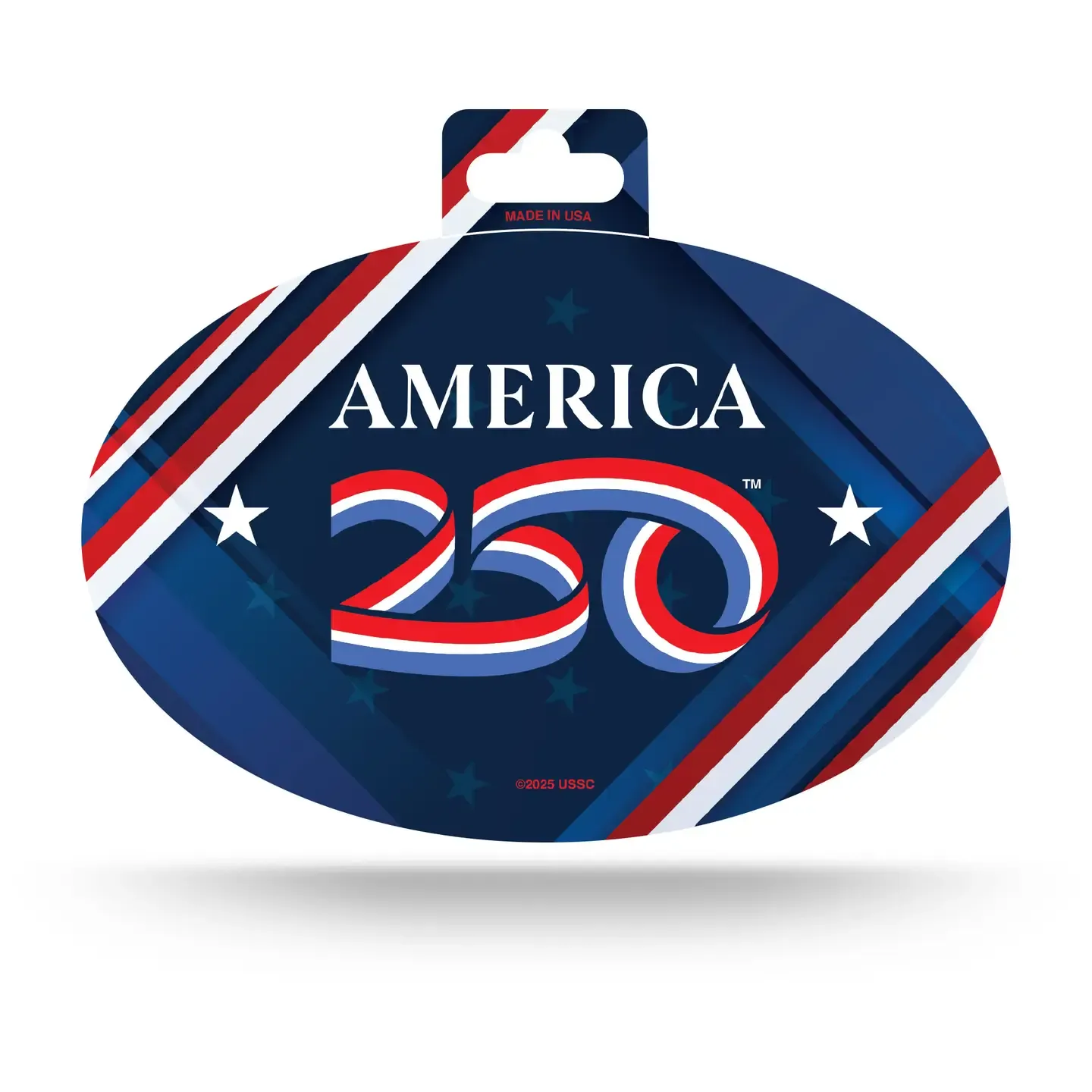 USA America 250 Full Color Oval Sticker