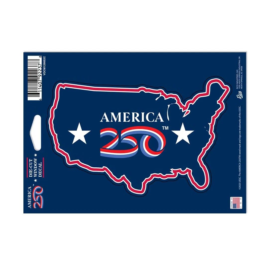 USA America 250 Medium Die Cut Decal