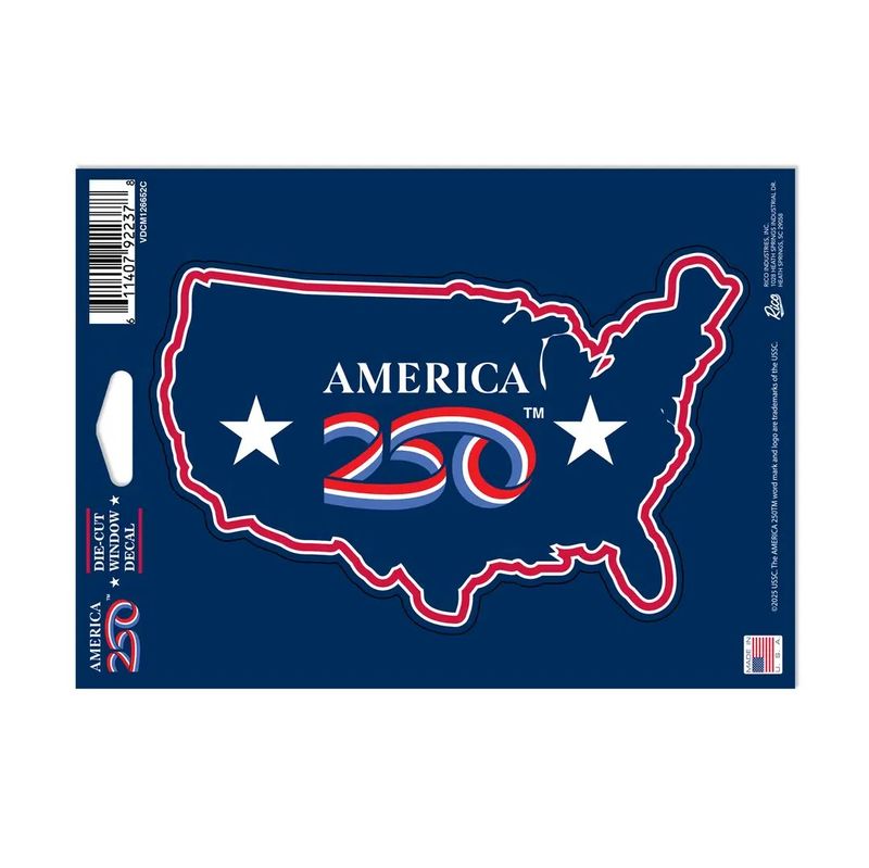 USA America 250 Medium Die Cut Decal