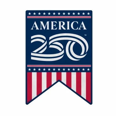 USA America 250 Shape Cut Pennant