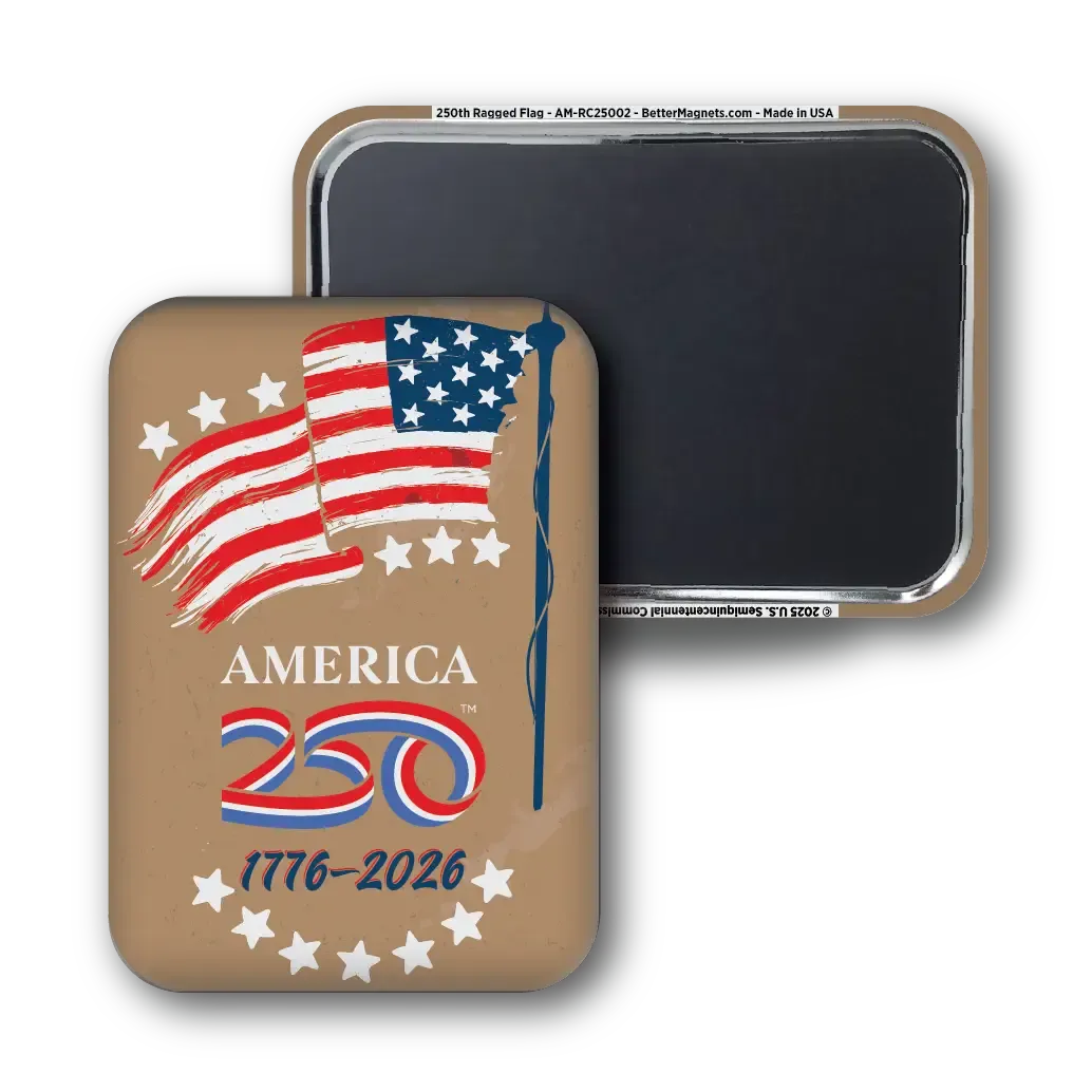250 Ragged Flag Magnet