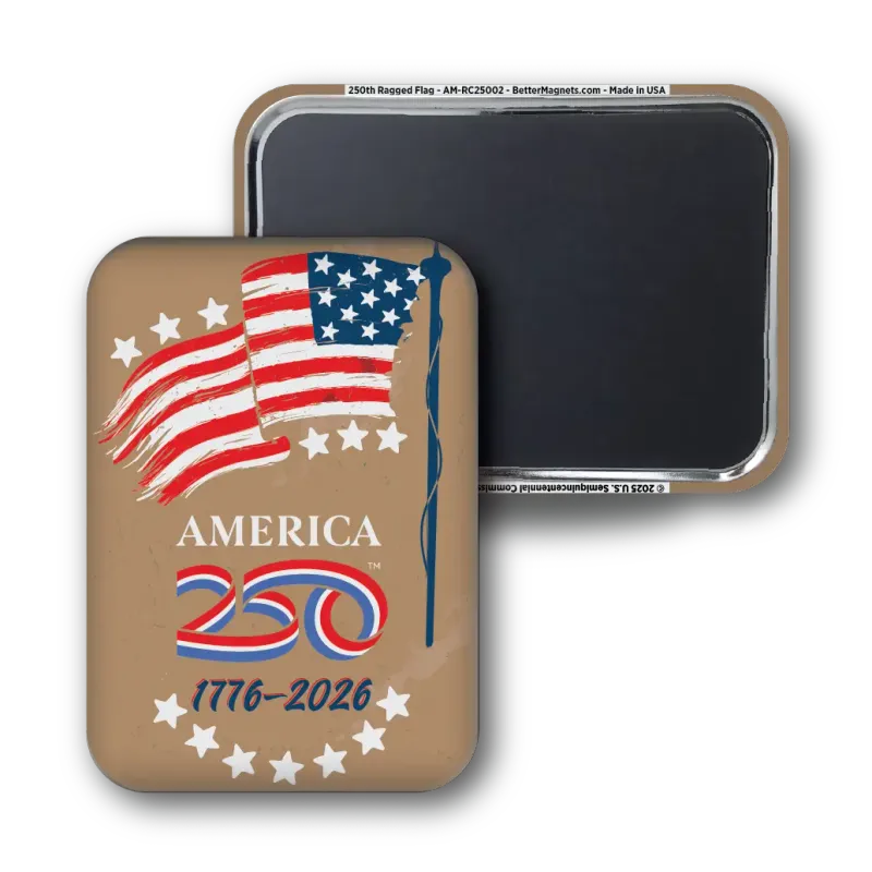 250 Ragged Flag Magnet