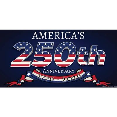 America's 250th Anniversary 4"x8" Car Magnet