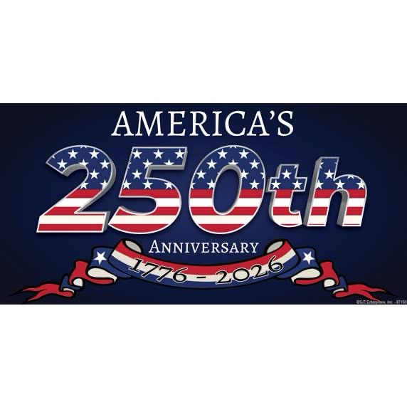 America's 250th Anniversary 4"x8" Car Magnet