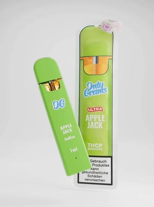 Only Grams THCP Vape Pen Apple Jack Ultra 1ml Indica (NEU)