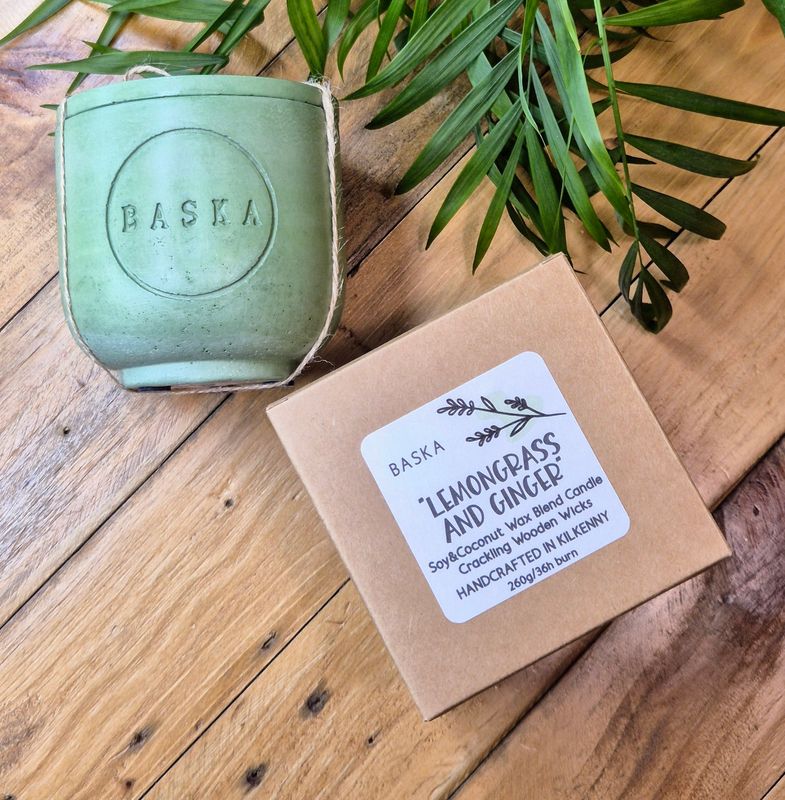 &quot;LEMONGRASS &amp; GINGER&quot; natural scented candle