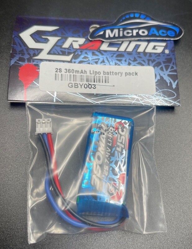 GL Racing 360mAH 2S LiPo Battery