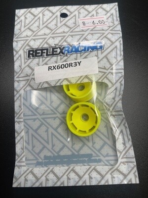 Reflex Racing Rear +3 yellow RX600R3Y