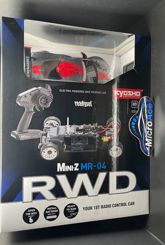 Mini-Z RWD ReadySet MR-04 - Chevrolet Corvette C8.R - Kyosho 32356GMR (Gunmetal/Red)