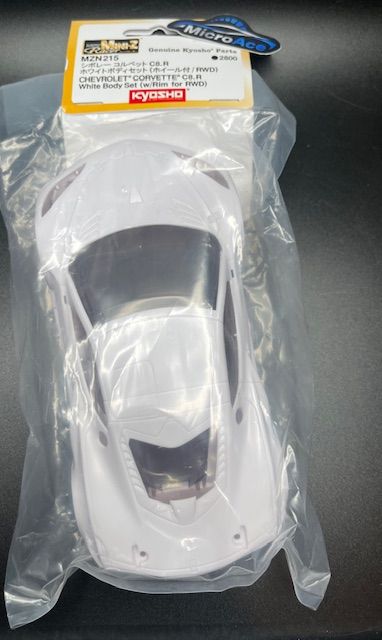 MZN 215 Corvette C8R white body set