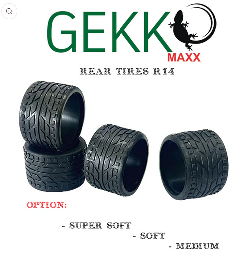 GKM-016 Gekko Maxx Rear Tires R14 (4pcs) Soft