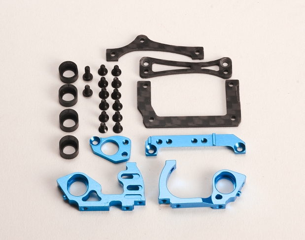 PN V5 LCG  98mm Rear Motor Mount MR3300 Blue