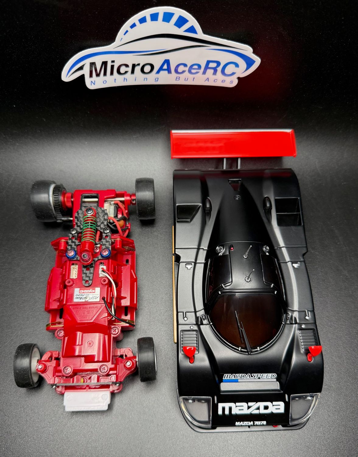 Used Mini-z MR03 ASF Very Rare Red Tiki Tiki Mazda 787B Test Car