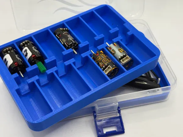 Silver Horse 14 Motor Organizer Carrier Box - Blue