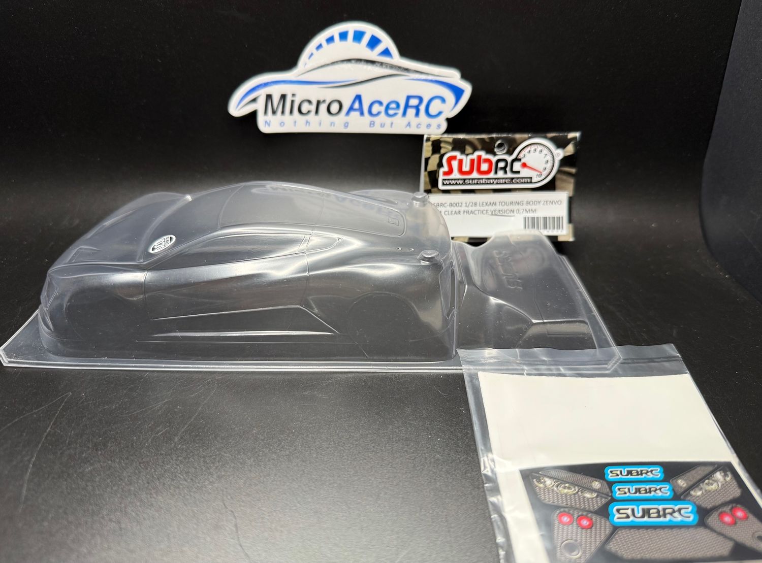 SubRC 1/28 Scale Lexan Body - SBRC-B002 SubRC 1/28 Scale Lexan Body - SBRC-B002