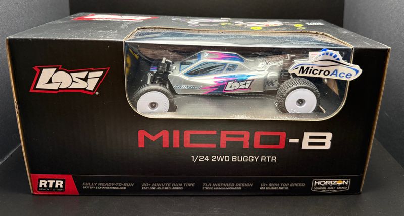 Losi Micro-B 2.0 1/24 2wd RTR Buggy Silver LOS00007T2