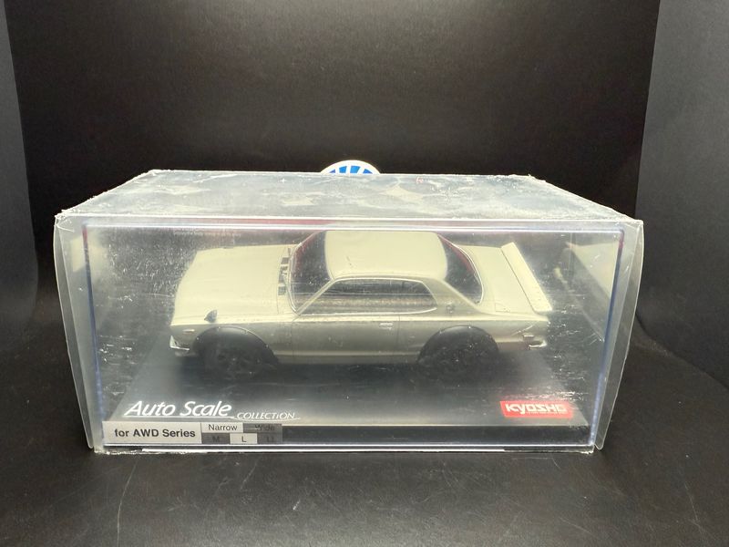 Kyosho MZP466S ASC MA-020 Nissan Skyline 2000GT-R (KPGC10) Tuned Ver Body Silver original $69.99 Kyosho MZP466S ASC MA-020 Nissan Skyline 2000GT-R (KPGC10) Tuned Ver Body Silver original $69.99