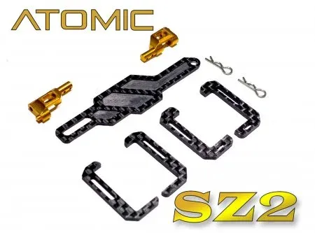 SZ2-UP09 SZ2 Carbon Fiber Battery Mount - Atomic