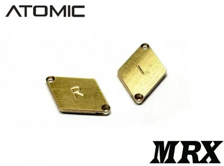 MRX-UP15P1 (1.5g/pr) MRX Brass Chassis Weights - Atomic