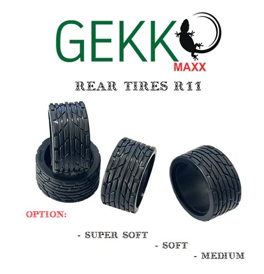 GKM-015 Gekko Maxx Rear Tires R11 (4pcs) soft GKM-015 Gekko Maxx Rear Tires R11 (4pcs) soft