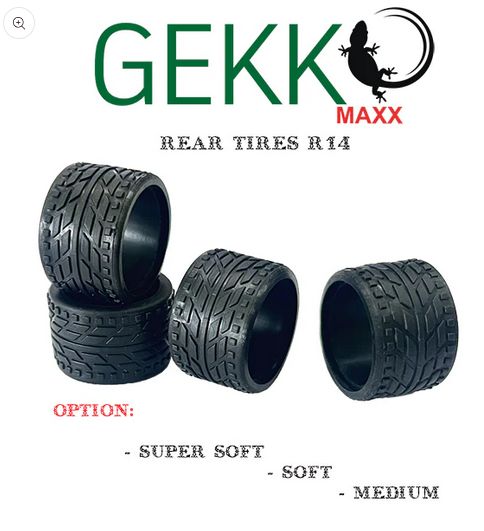 GKM-016 Gekko Maxx Rear Tires R14 (4pcs) Soft GKM-016 Gekko Maxx Rear Tires R14 (4pcs) Soft