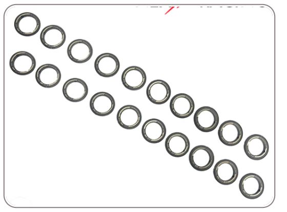 Silver Horse Special Edition Nexx Racing’s “JUD” NXUSA-416-2 Flange Rings for EVO Mesh Rims (20pcs)