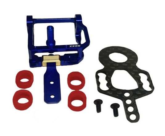 NX-247-B Nexx Racing Gimbal Motor Mount For PN 2.5 Chassis (BLUE) NX-247-B Nexx Racing Gimbal Motor Mount For PN 2.5 Chassis (BLUE)