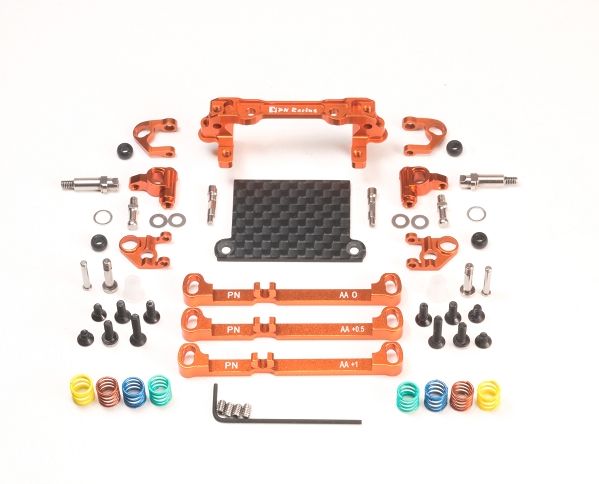 PN V4 Double A-Arm Front Suspension MR3080 Orange PN V4 Double A-Arm Front Suspension MR3080 Orange