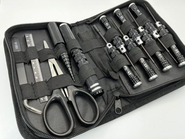 Silver Horse RC Master Tool Kit for Mini-Z and 1/28 scale Black SH0208