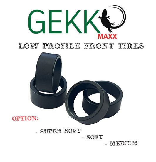 GKM-014 Gekko Maxx Low Profile Front Tires F8.5 (4pcs) soft GKM-014 Gekko Maxx Low Profile Front Tires F8.5 (4pcs) soft