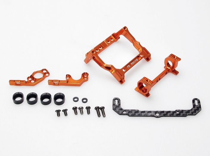 PN Racing Mini-Z MR02/03 93-102mm Multi Motor Mount (Orange)