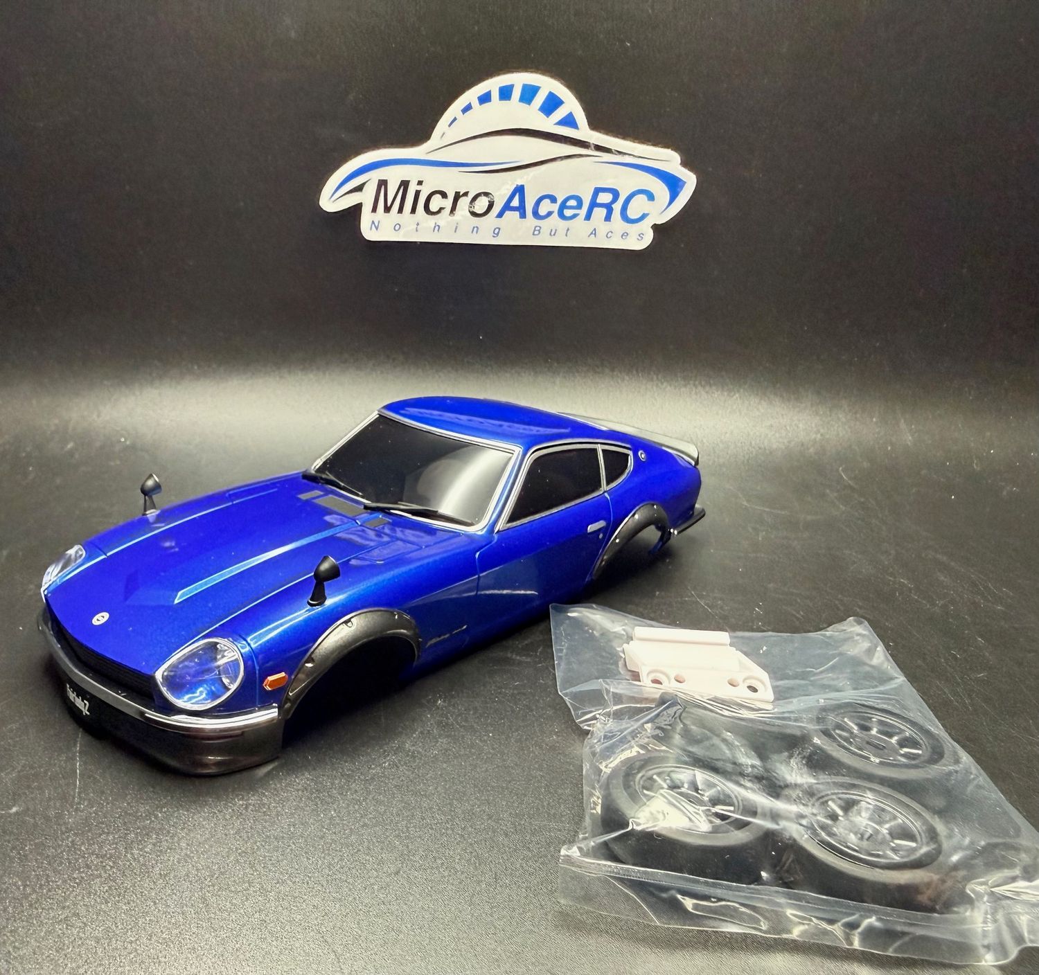Kyosho MINI-Z ASC Nissan Fairlady 240Z-L Tuned Version Metallic Blue MZP475MB Used