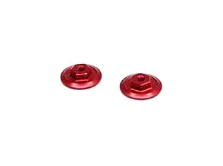 RX532 Wing-Things Aluminum Nuts Red for Lexan Bodies - Reflex Racing